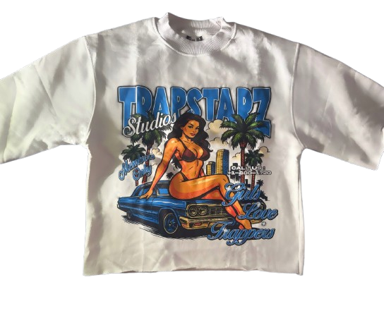 Blue Boxy Tee