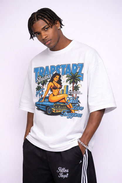 Blue Boxy Tee