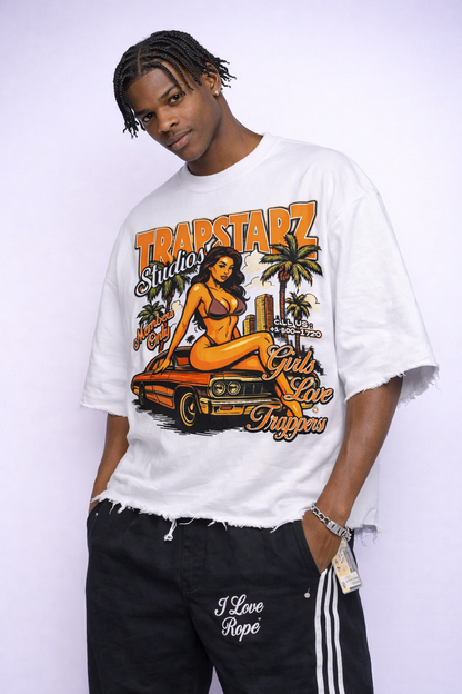 Orange Boxy Tee