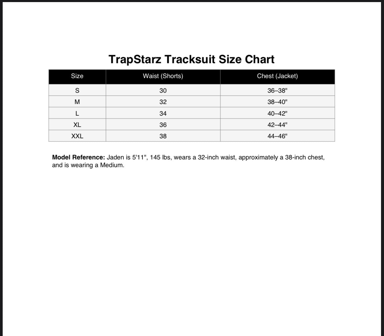 TRAPSTARZ SHORT SETS